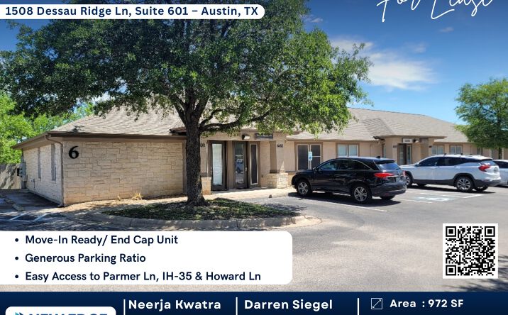 Pictures of Office property located at 1508 Dessau Ridge Lane, Austin, TX 78754 for lease - image #1