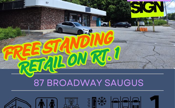 Pictures of Retail property located at 87 BROADWAY, SAUGUS, MA 01906-1005 for lease - image #1