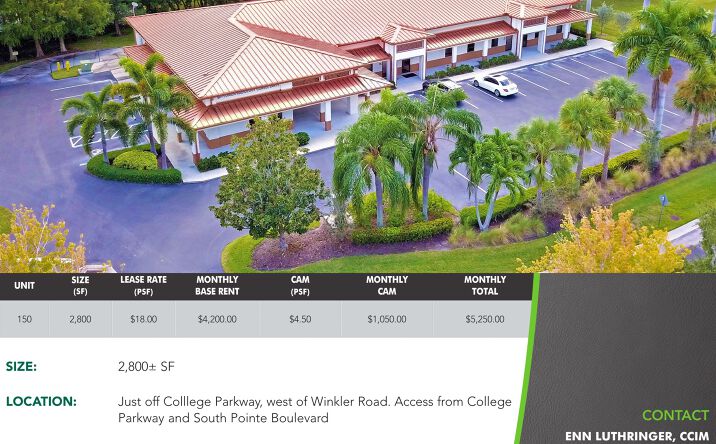 Pictures of Office property located at 8791 Conference Drive, Fort Myers, FL 33919 for lease - image #1