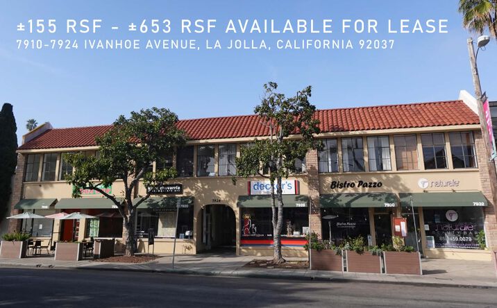Pictures of Retail, Office property located at 7910-7924 Ivanhoe Avenue, La Jolla, CA 92037 for lease - image #1