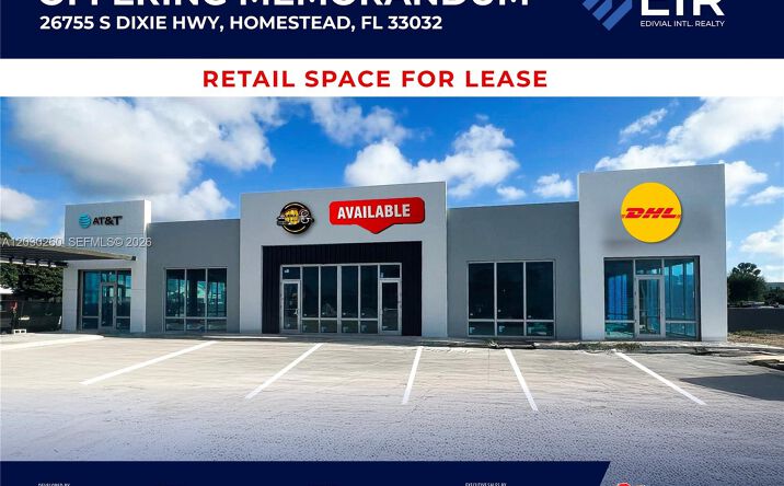 Pictures of Retail property located at 26755 S Dixie Hwy, Homestead, FL 33032 for lease - image #1