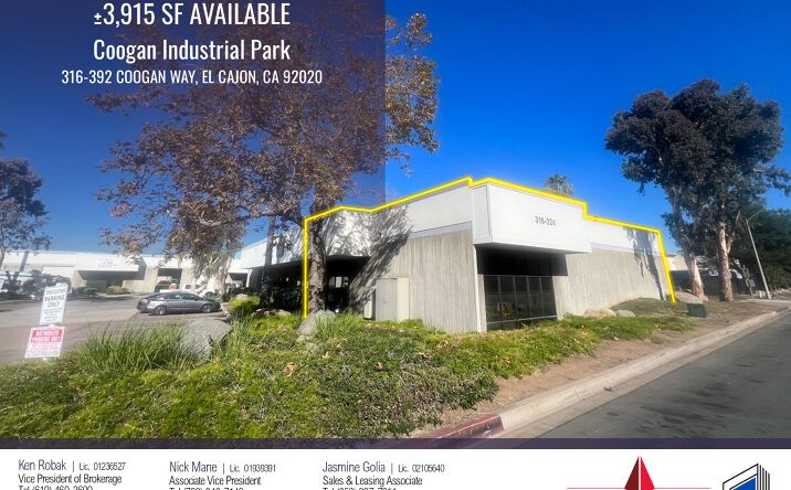 Pictures of Industrial property located at 316 Coogan Way, El Cajon, CA 92020 for lease - image #1