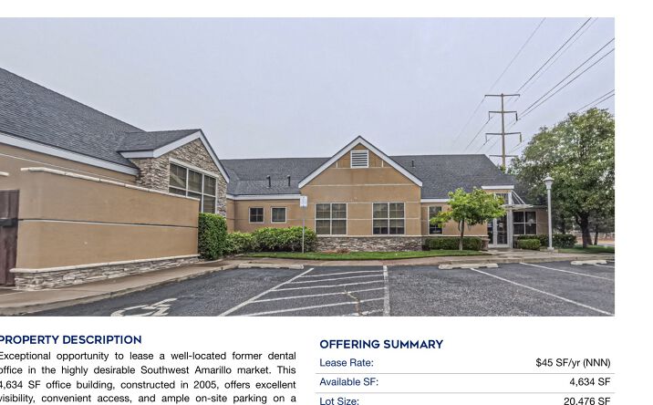 Pictures of Office property located at 7901 SW 45th Ave, Amarillo, TX 79119 for lease - image #1