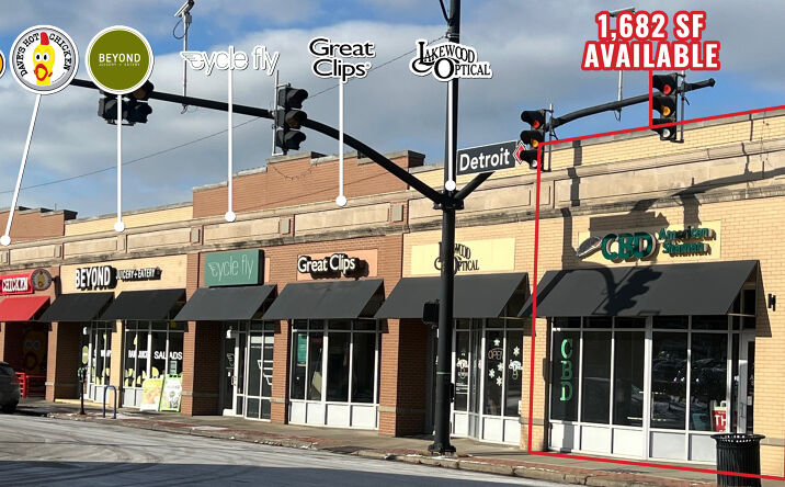 Pictures of Retail property located at 15006 Detroit Ave, Lakewood, OH 44107 for lease - image #1