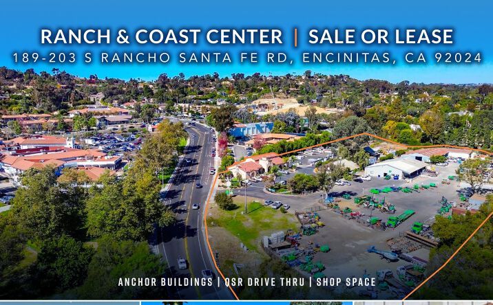 Pictures of Industrial, Land, Special Purpose property located at 189-203 S Rancho Santa Fe Rd, Encinitas, CA 92024 for lease - image #1