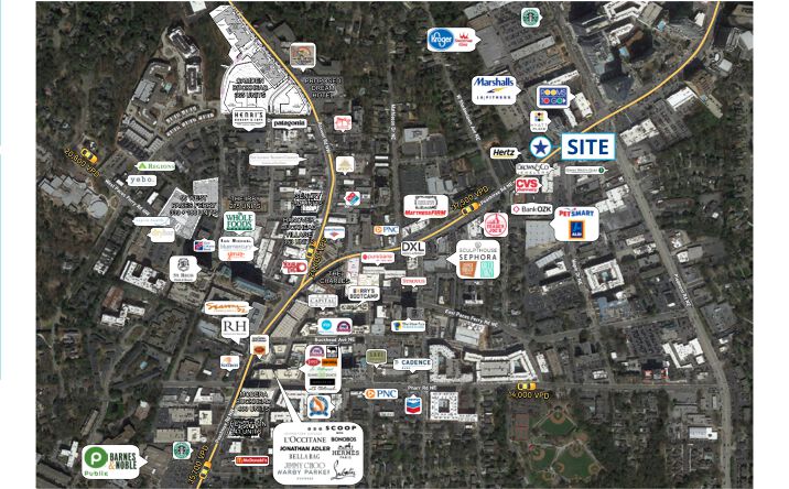 Pictures of Retail property located at 3224 Peachtree Road NE, Atlanta, GA 30305 for lease - image #1