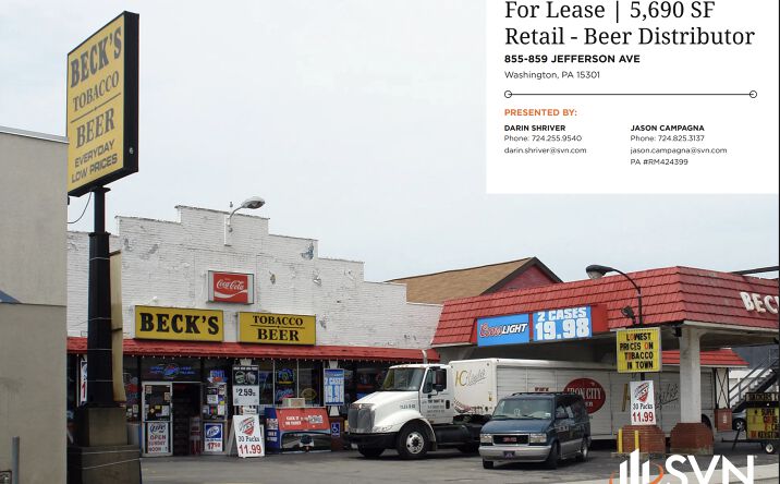 Pictures of Retail property located at 855-859 Jefferson Ave, Washington, PA 15301 for lease - image #1