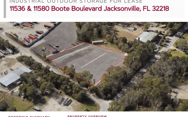 Pictures of Industrial, Land property located at 11536 & 11580 Boote Boulevard, Jacksonville, FL 32218 for lease - image #1
