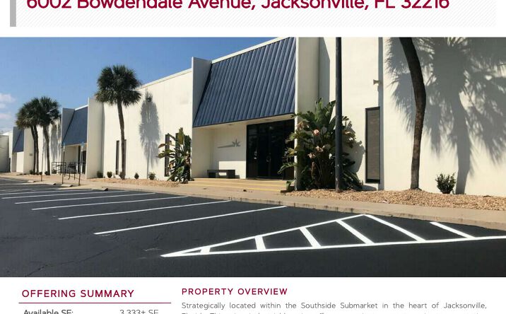 Pictures of Industrial property located at 6002 Bowdendale Avenue, Jacksonville, FL 32216 for lease - image #1