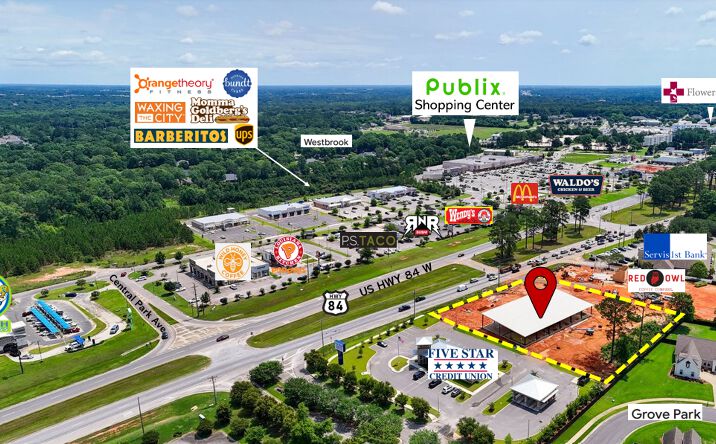 Pictures of Retail, Office, Restaurant property located at 4835 W. Main St, Dothan, AL 36305 for lease - image #1