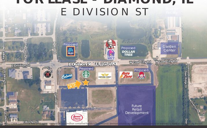Pictures of Retail property located at 2707 East Division Street, Diamond, IL 60416 for lease - image #1