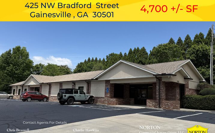 Pictures of Office property located at 425 Bradford Street Northwest, Gainesville, GA 30501 for lease - image #1