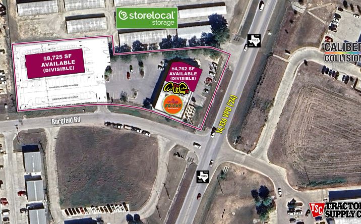 Pictures of Retail, Restaurant property located at NWQ of FM 1103 & Schneider Dr, Cibolo, TX 78108 for lease - image #1