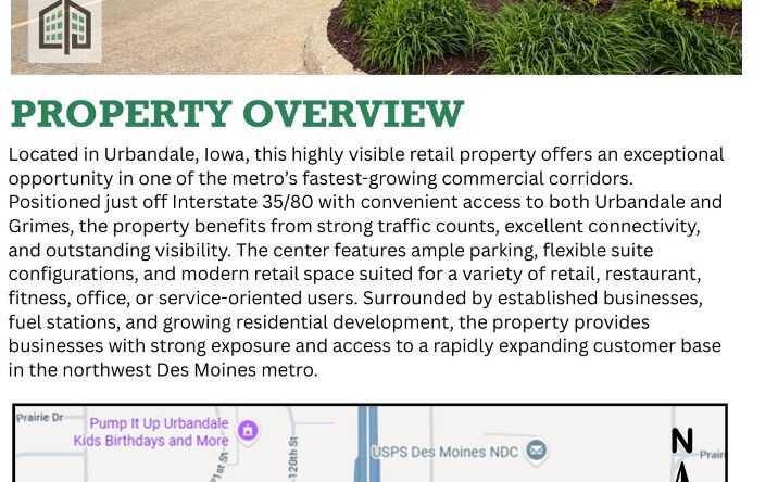 Pictures of Retail, Restaurant property located at 3821 121st Street, Urbandale, IA 50323 for lease - image #1