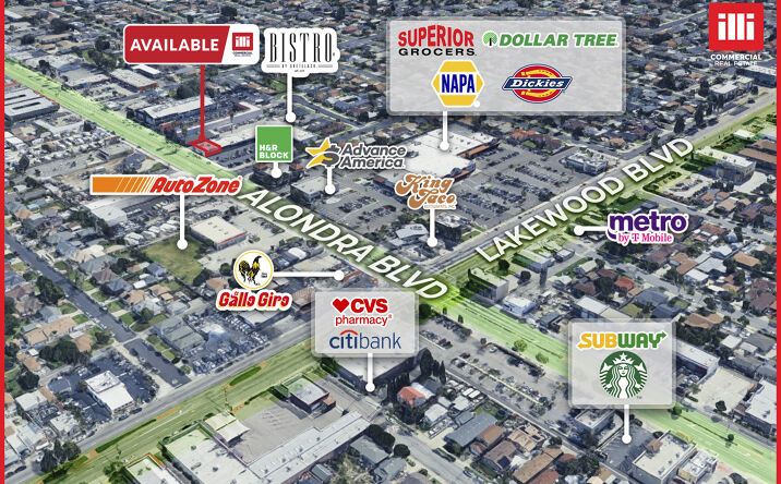 Pictures of Restaurant property located at 9118 Alondra Boulevard, Bellflower, CA 90706 for lease - image #1