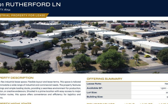 Pictures of Industrial property located at 1601 Rutherford Ln, Austin, TX 78754 for lease - image #1