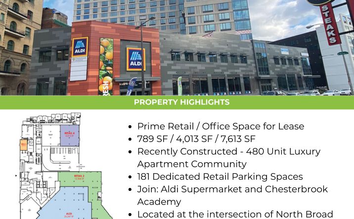 Pictures of Retail property located at 1300 Fairmount Ave, Philadelphia, PA 19123 for lease - image #1