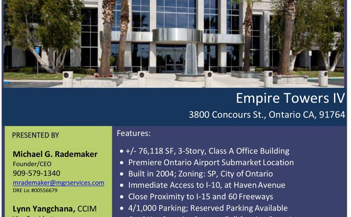 Pictures of Office property located at 3800 Concours St., Ontario, CA 91764 for lease - image #1