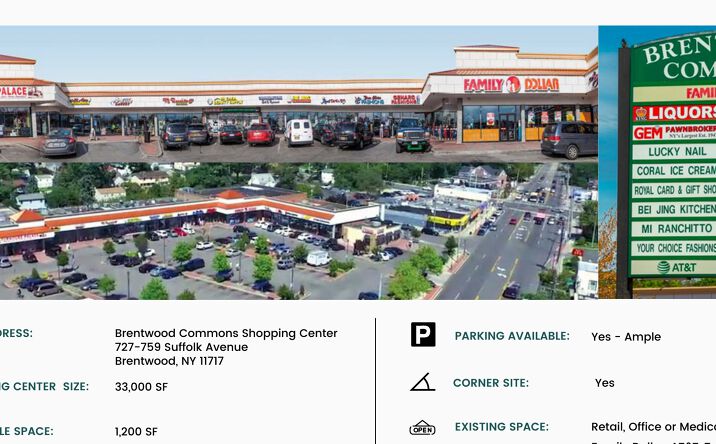 Pictures of Retail, Office, Restaurant property located at 727-759 Suffolk Avenue, Brentwood, NY 11717 for lease - image #1