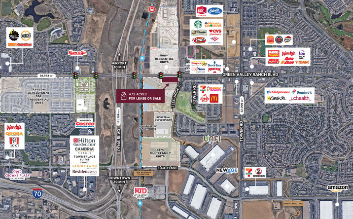 Pictures of Land property located at Green Valley Ranch Boulevard & Telluride Street, Denver, CO 80249 for lease - image #1
