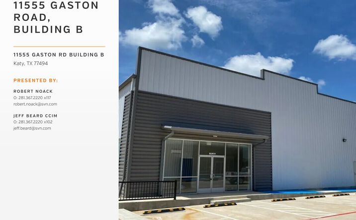 Pictures of Industrial property located at 11555 Gaston Rd Bldg B, Katy, TX 77494 for lease - image #1