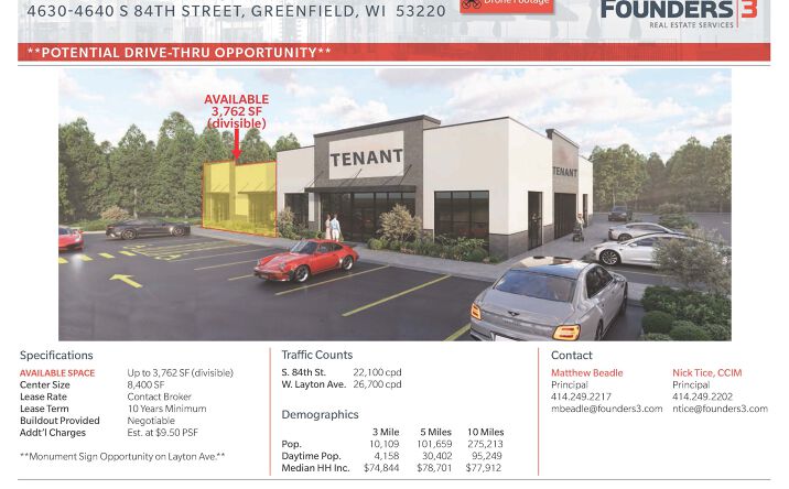 Pictures of Retail property located at 4630-4640 S 84th Street, Greenfield, WI 53220 for lease - image #1