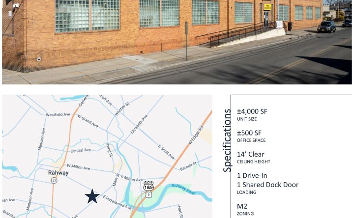Pictures of Industrial property located at 970 New Brunswick Avenue Unit L, Rahway, NJ 07065-4826 for lease - image #1
