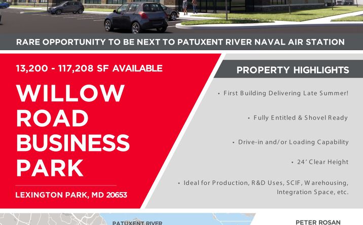 Pictures of Office, Industrial property located at Willow Road Business Park, Lexington Park, MD 20653 for lease - image #1