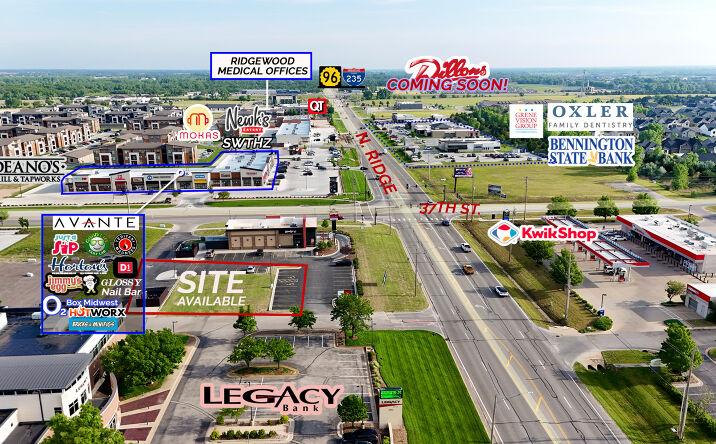 Pictures of Land property located at 3733 Ridge Road, Wichita, KS 67205 for lease - image #1