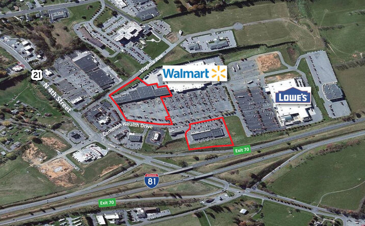 Pictures of Retail property located at 345 Commonwealth Dr, Wytheville, VA 24382 for lease - image #1
