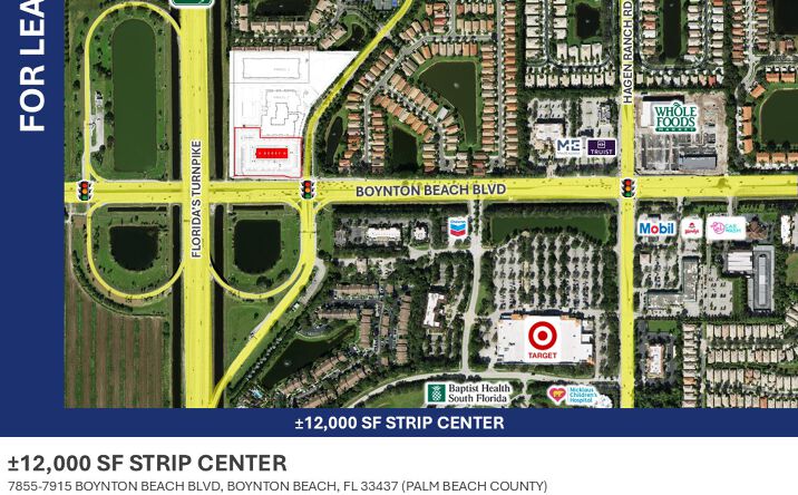 Pictures of Retail, Restaurant property located at 7855-7915 Boynton Beach Blvd, Boynton Beach, FL 33437 for lease - image #1