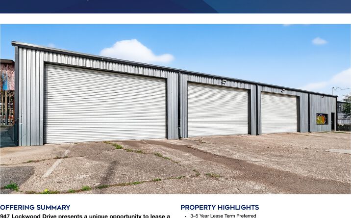 Pictures of Industrial property located at 947 Lockwood Drive, Houston, TX 77020 for lease - image #1