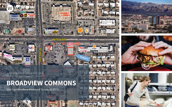 Pictures of Retail property located at 5566 East Broadway Blvd, Tucson, AZ 85711 for lease - image #1