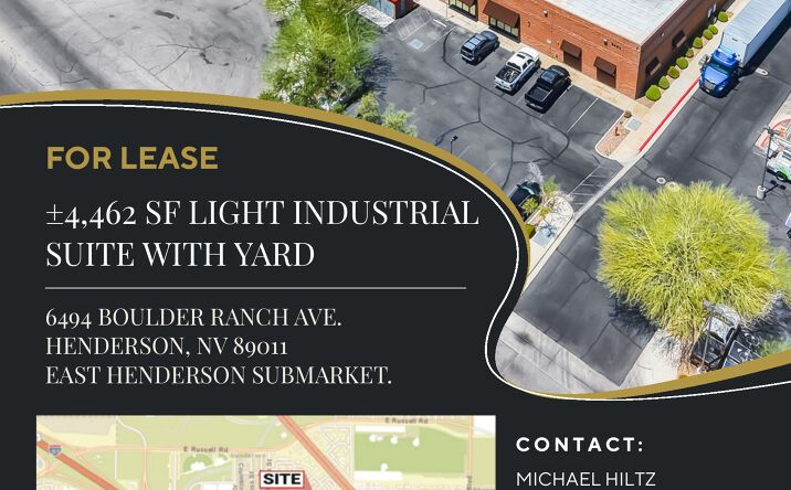 Pictures of Industrial property located at 6494 Boulder Ranch Ave., Henderson, NV 89011 for lease - image #1