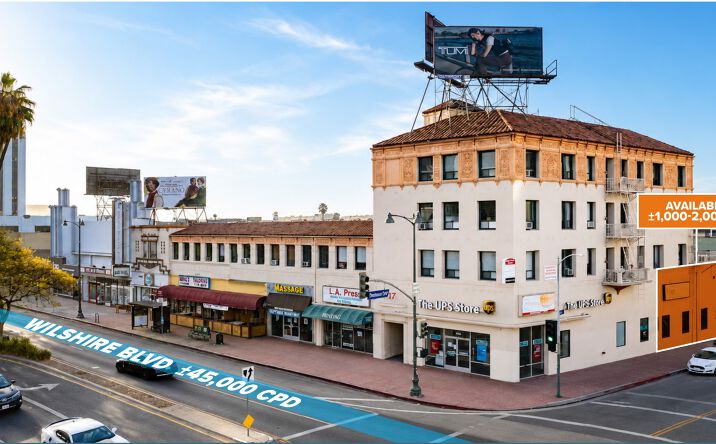 Pictures of Retail property located at 5480 Wilshire Blvd, Los Angeles, CA 90036 for lease - image #1