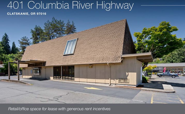 Pictures of Retail, Office property located at 401 Columbia River Highway, Clatskanie, OR 97016 for lease - image #1