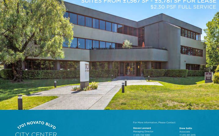 Pictures of Office property located at 1701 Novato Blvd, Novato, CA 94947-3000 for lease - image #1