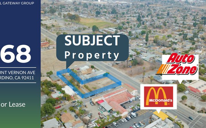 Pictures of Land property located at 1268 N Mount Vernon Ave, San Bernardino, CA 92411 for lease - image #1