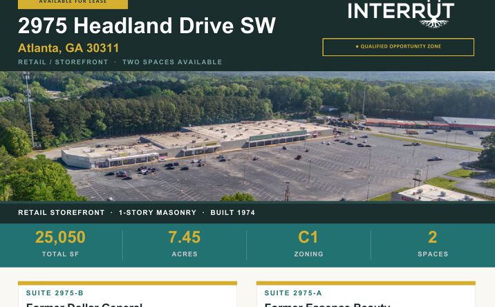 Pictures of Retail, Office property located at 2975 Headland Drive SW, Atlanta, GA 30311 for lease - image #1