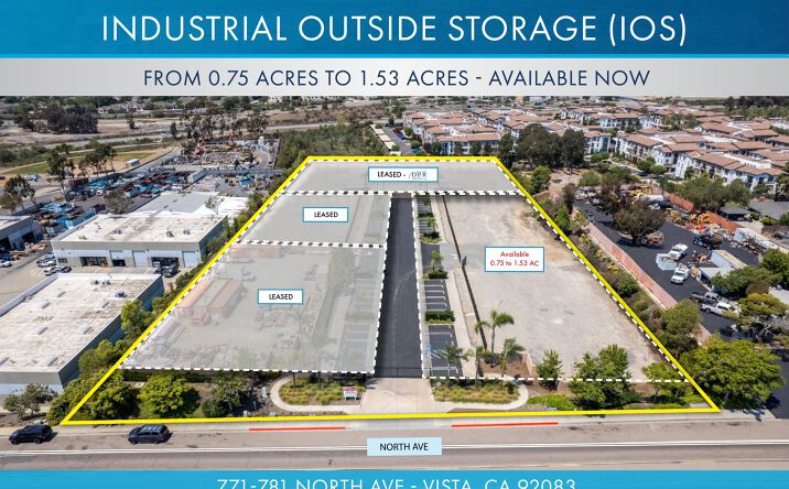 Pictures of Industrial, Land property located at 771-781 North Ave, Vista, CA 92083 for lease - image #1