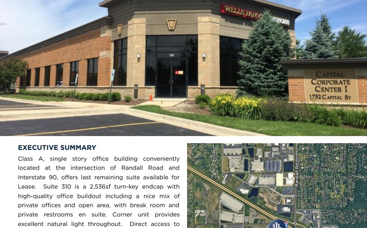 Pictures of Office property located at 1752 Capital Street, Elgin, IL 60124 for lease - image #1