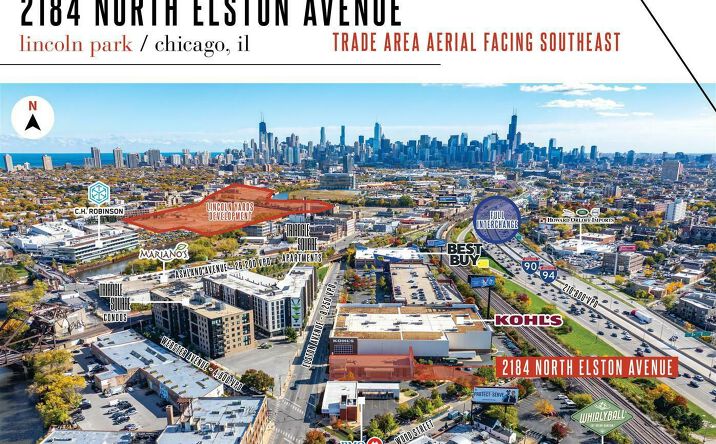 Pictures of Retail property located at 2184 N. Elston Avenue, Chicago, IL 60614 for lease - image #1