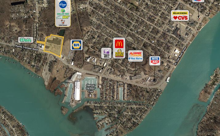 Pictures of Retail property located at 2600 Pointe Tremble Rd, Pearl Beach, MI 48001 for lease - image #1