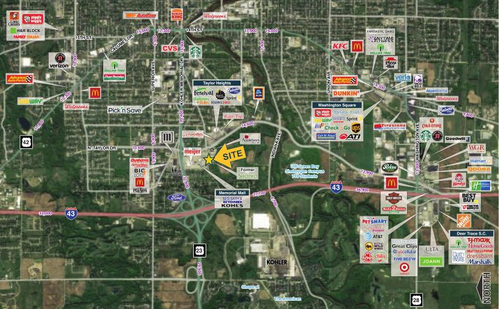 Pictures of Retail property located at 518 S. Taylor Drive, Sheboygan, WI 53081 for lease - image #1