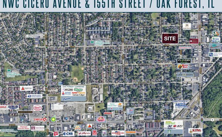 Pictures of Land property located at NWC Cicero Avenue & 155th Street, Oak Forest, IL 60452-4012 for lease - image #1