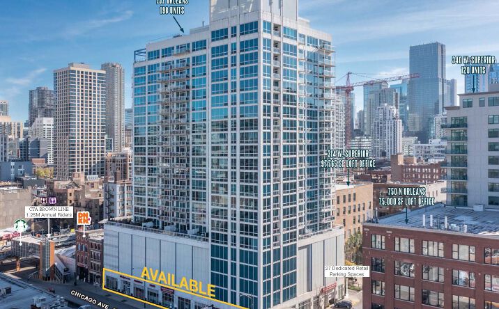 Pictures of Retail property located at 757 North Orleans Street, Chicago, IL 60654 for lease - image #1