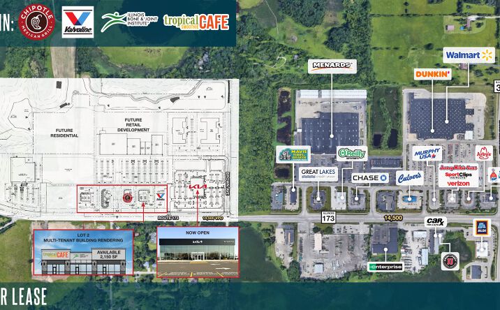 Pictures of Retail property located at Route 173 & Brown Ave, Antioch, IL 60002-8876 for lease - image #1