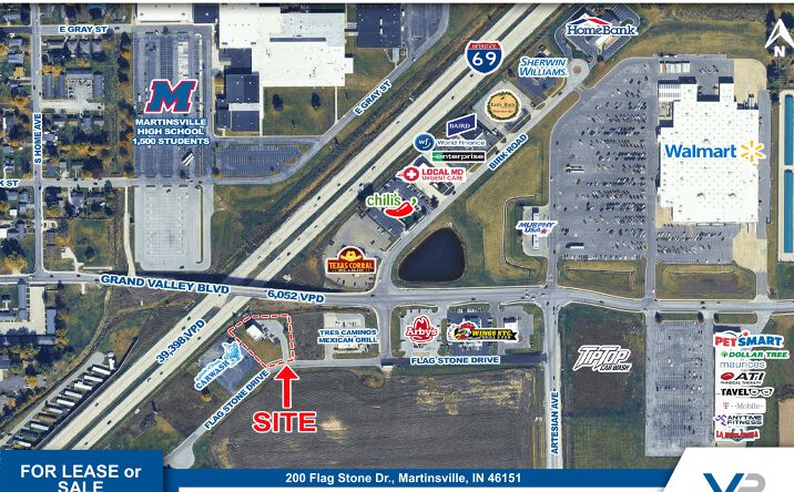 Pictures of Retail, Restaurant property located at 200 Flag Stone Dr., Martinsville, IN 46151 for lease - image #1