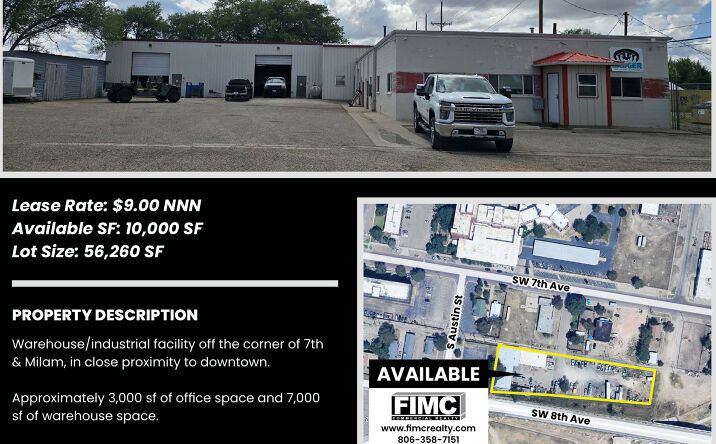 Pictures of Office, Industrial property located at 712 S Milam, Amarillo, TX 79102 for lease - image #1