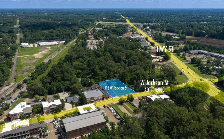 Pictures of Land property located at 112 West Jackson Street, Ridgeland, MS 39157 for lease - image #1